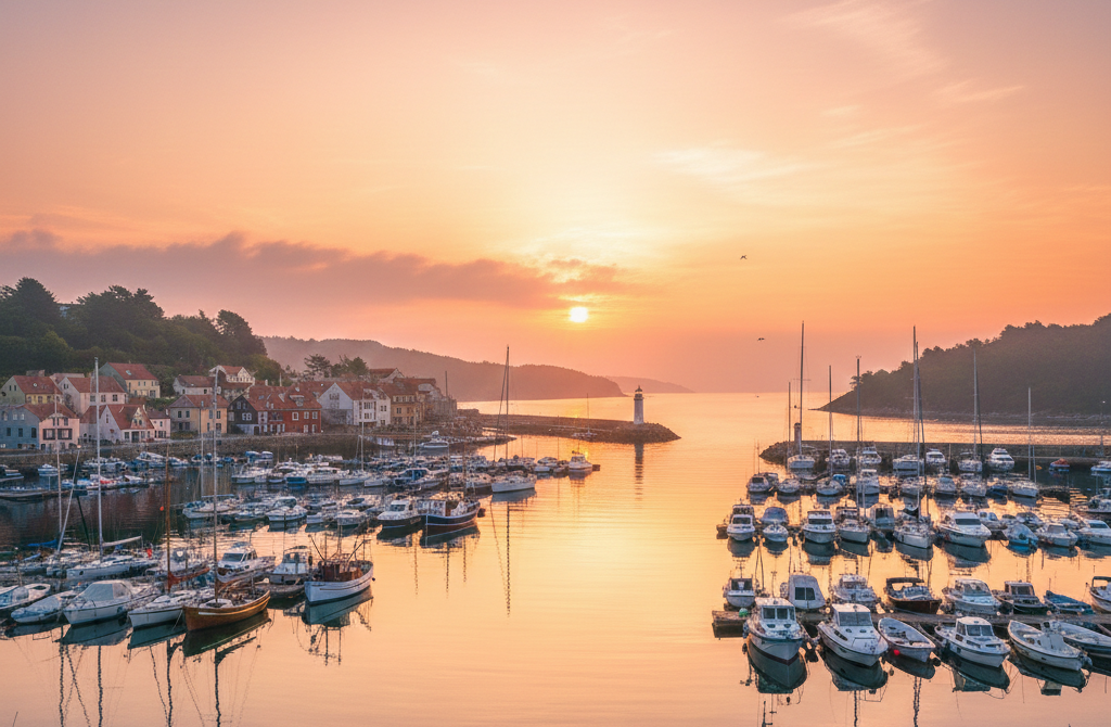 lighthouse calm ocean